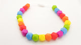 Silicone Necklace Jewelry -17" Necklace Food Grade BPA Free (Hexagon)