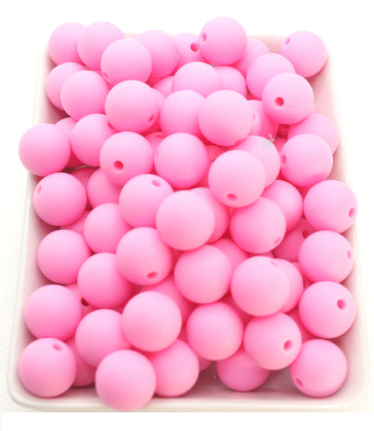 15mm Baby Pink Silicone Beads – USA Silicone Bead Supply Princess Bead  Supply